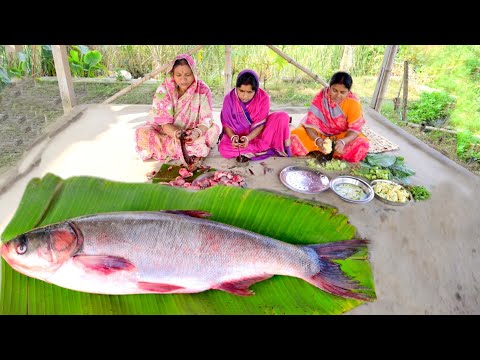 3kg সিলভার মাছ কেটে শীতের সব্জী দিয়ে মায়ের হাতে ঝাল রান্না সাথে ফুলকপির ভর্তা || fish curry recipe