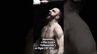 Alexander «The Great» Volkanovski’s 10 Fight UFC Win Streak #ufc #shorts