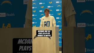 Mike McDaniel had 100 plays cut up for Justin Herbert to watch!