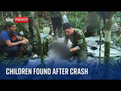 Colombia: Children found alive in jungle weeks after deadly plane crash