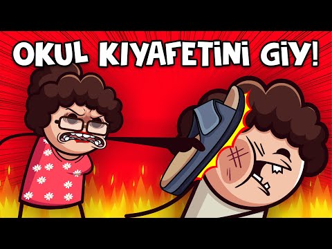 Okulun İlk Günü Serbest Kıyafetle Gitmek (Animasyon)