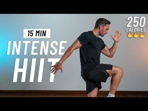 15 MIN CARDIO HIIT WORKOUT - ALL STANDING - Full Body, No Equipment, No Repeats