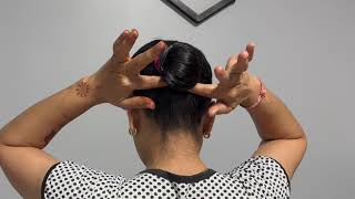 Sleek bun hairstyle for everyday | Oily hair bun hairstyle #hair #hairstyle #hairstyles