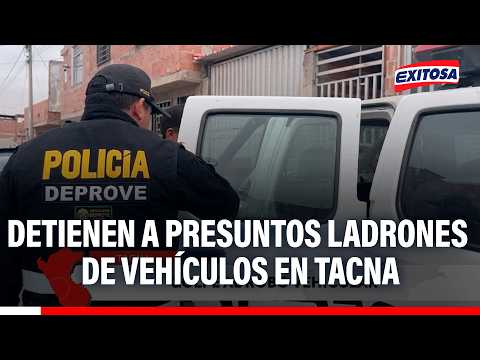 🔴🔵 Policía Nacional detiene a cuatro presuntos ladrones de vehículos en Tacna