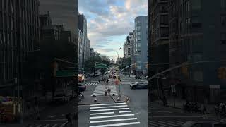 Looking up first Avenue, Houston St., New York City NYC
