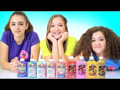 EXTREME 3 COLOR SLIME CHALLENGE - CRAFTYGIRLS