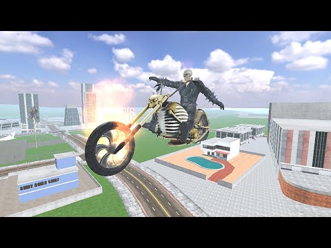 Franklin Found Giant Ghost Rider Bike in Indian Bike Driving 3D
