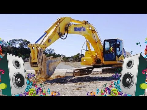 Excavator Song For Kids -  Diggers Construction Vehicles Music Video for Children