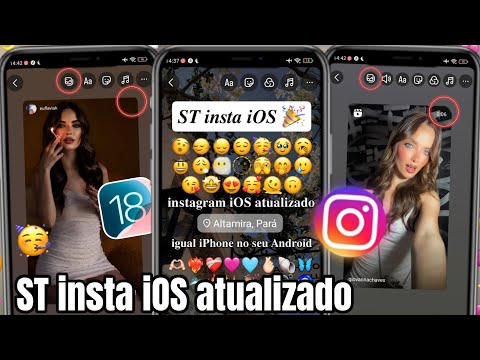 ST INSTA IOS ATUALIZADO 🥳 INSTAGRAM ESTILO IPHONE 2024 | FONTES iOS + EMOJIS iOS + REPOST COM BORDAS