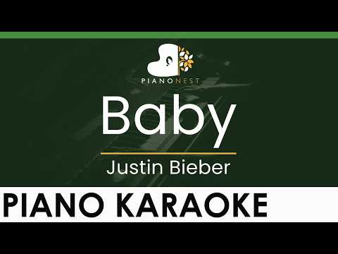 Justin Bieber – Baby – LOWER Key (Piano Karaoke Instrumental)