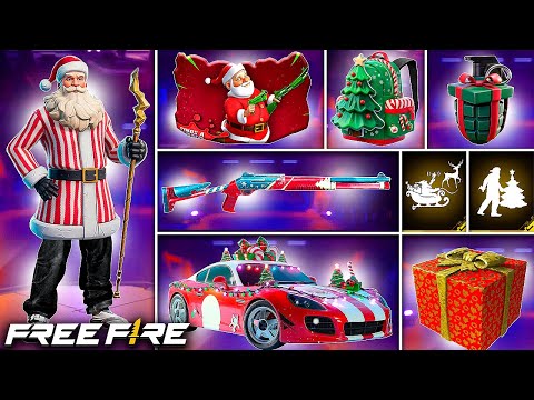 RETO: SOLO PODEMOS USAR COSAS de NAVIDAD 🎄🎅 *NUEVA SKIN* FREE FIRE