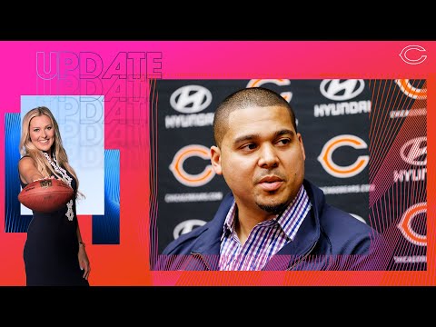 Poles and Eberflus meet the media at the NFL Scouting Combine | Bears Update | Chicago Bears video clip