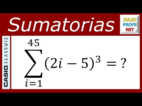 SUMATORIAS - Video 3 (con CASIO Classwiz fx-991LA CW)