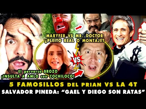 ¡SE HINCAN ANTE BROZO! TOP 5 BUFONES Y CHARLATANES DE TELEVISA VS AMLO ¡FAMOSOS VS 4T!