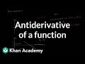 Understanding Antiderivatives