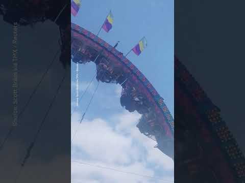 Roller coaster rescue: passengers stuck upside-down