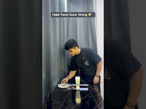 Haldi trend gone wrong 😭🥄 #shortsfeed #shorts #funnyshorts #haldi #trending