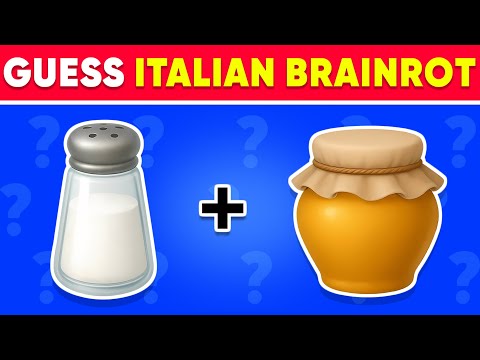 Guess the ITALIAN BRAINROT Memes by Emojis | Brainrot Quiz | U Din Din Dun, Garamararamararaman