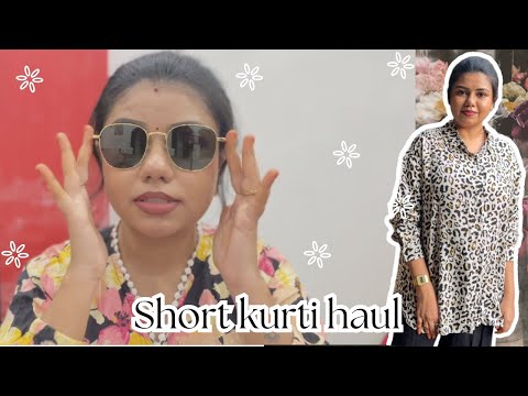 Short kurti haul | Tunics haul | feeding friendly button down shirt haul | short kurti amazon haul