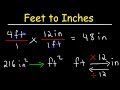 Conversions Between Feet and Inches