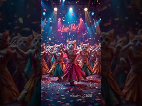 "Laal Pari Cat Dance 🔥 Cute Billi Ki Bollywood Vibes!"#laalpari #ai#shorts #aicatlab2025