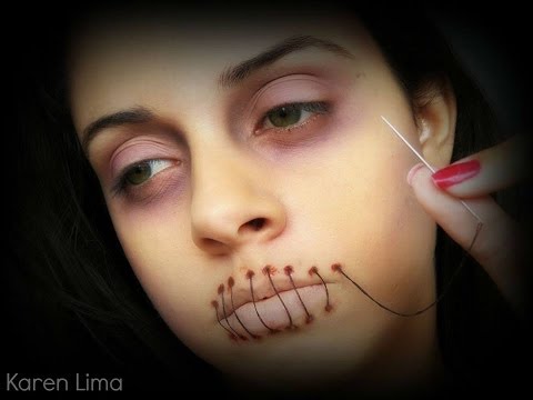 BOCA COSTURADA - TUTORIAL DE MAQUIAGEM ARTÍSTICA POR KAREN LIMA