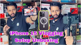 Mere Nya Vlogging Setup 👉 Unboxing iPhone 15 and All Gadgets for Vlogging in 2025 @KristalSunny 