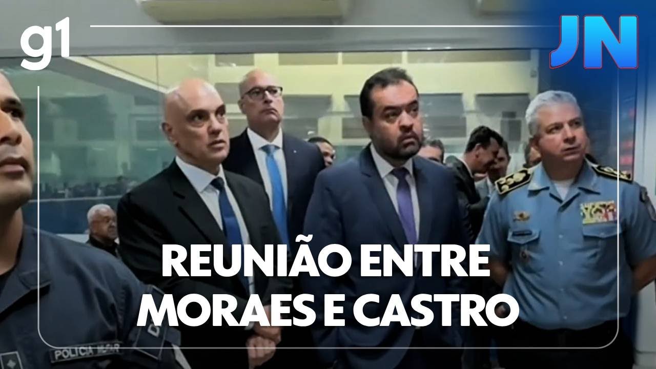 Jornal Nacional Castro diz que operação contra o Comando Vermelho respeitou determinações do STF  TV Online Jornal Nacional Castro diz que operação contra o Comando Vermelho respeitou determinações do STF