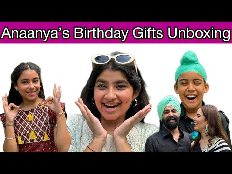 Unboxing Of Anaanya’s Birthday Gifts | RS 1313 VLOGS | Ramneek Singh 1313