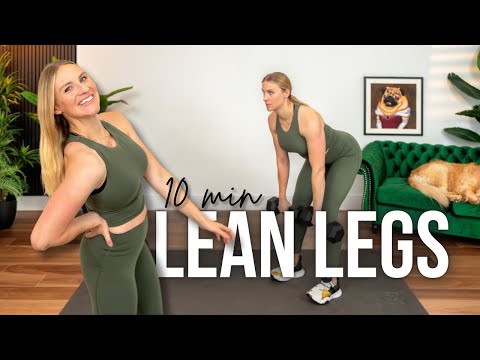 10 min FULL STANDING Lean Legs Strength Workout