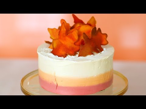 Fall Leaves Ombre Cake- Sweet Talk with Lindsay Strand