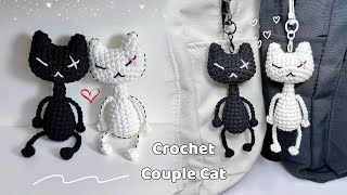 Crochet Cat Keychain 🐱| Crochet Couple Keychain | Móc Len Móc Khoá Con Mèo