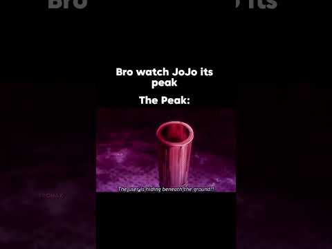 bro watch Jojo it s peak!!! #jojo #jojosbizzareadventure #shorts #shortsvideo