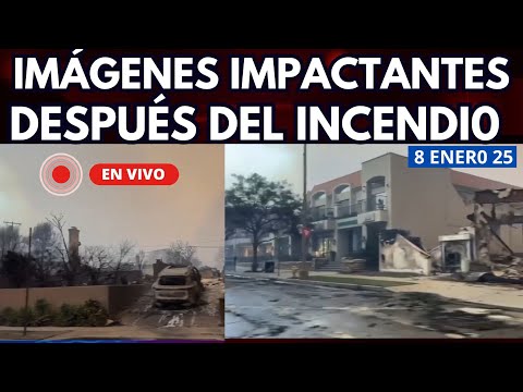 🔴IMÁGENES de la DEVASTACIÓN en la CIUDAD de Los ANGELES AHORA MISMO DESPUÉS del INCENDIO😱