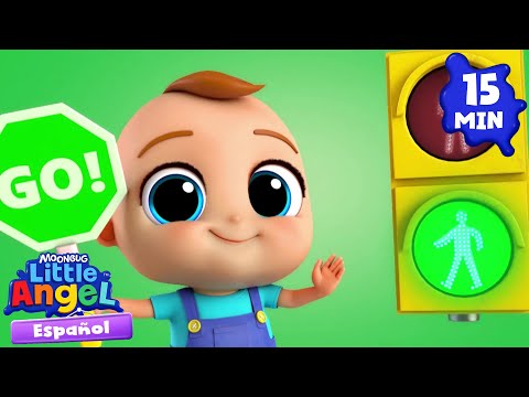 ¡Luz Verde Avanza! Luz Roja Para! | Canciones Infantiles 🎵 Para bebés | Little Angel
