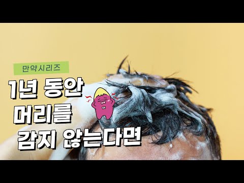 🍠 1년 동안 머리를 감지 않는다면 어떻게 될까? (feat. 매일 한번) #Shorts