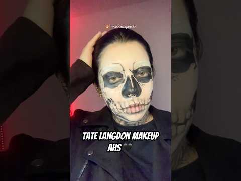 Tate Langdon from AHS ✨🖤 #tatelangdon #halloweenmakeup #americanhorrorstory #makeupartist #viral