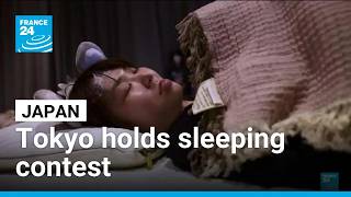 YouTube video thumbnail: Japan Holds First ‘Competitive Sleeping’ Contest