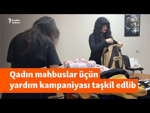 Qadın məhbusların gigiyenik və isti geyim ehtiyaclarını qarşılamaq üçün aksiya keçirilib