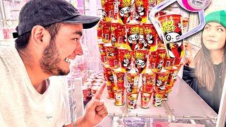 🔥 Máquina de Garra en Japón: ¡Reto de la Torre de Galletas VS Mi Esposa