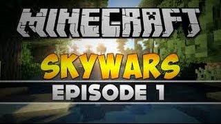 First Minecraft Video?!?! Skywars #1