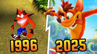 Evolution of Crash Bandicoot (1996-2025)