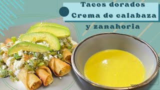 ¡Así se come en casa! Tacos crujientes + cremita  deliciosa | recetas facilidades y rapidas
