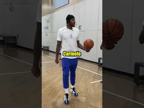 Kiyan Anthony workout with his dad 💪 #kiyananthony #basketball #nba #carmeloanthony