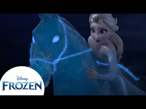 Elsa Controla a los Espíritus del Agua: El Caballo Mágico | Frozen 2