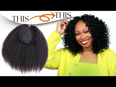 Easiest 1 minute Install!! HOW I STYLE MY HALF WIG. Ft. HerGivenHair