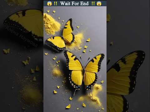 लड़की तितली कैसे बन गई ✨? ~ mini wood toy-woodworking art skills \ hand crafts / #shorts