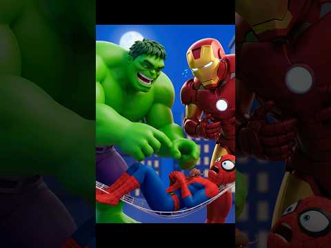 Spidermen par chuha #funny #animation #cartoon #youtubeshorts #funnycartoo #spiderman #ironman #hulk