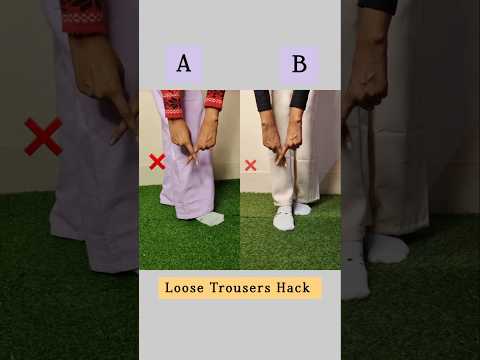 Which trouser hack is best A or B 🥰/#hacks #lifehacks #fashion #styling #style #shortvideo #shorts