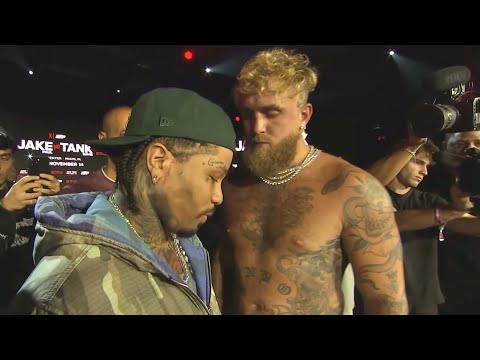 JAKE PAUL VS GERVONTA DAVIS FACE OFF!!
